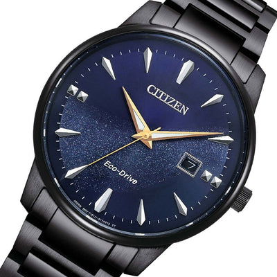 Citizen Eco-Drive Mens Blue Dial Casual Analog WR50m Watch BM7528-86L