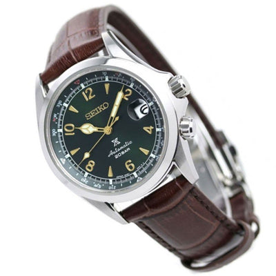 Seiko SPB121 SPB121J SPB121J1 Alpinist Prospex Leather Diving Watch