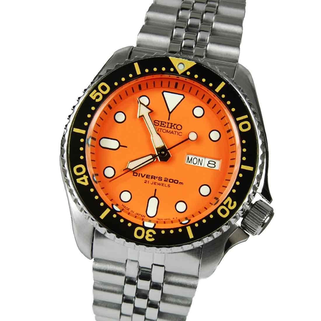 Seiko orange best sale divers watch