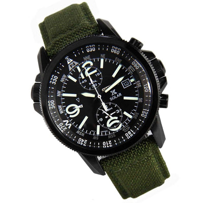 Seiko Solar Prospex Green Military Watch SSC295 SSC295P1