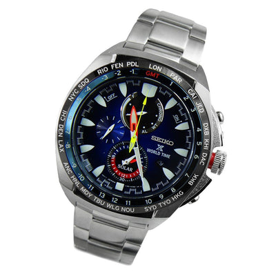 SSC549P1 SSC549 Seiko Prospex Solar 100M World Time Mens Sports Watch