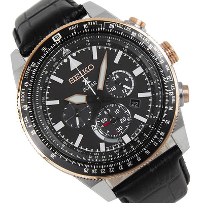 SSC611P1 SSC611 Seiko Prospex Sky Solar 100M Chronograph Mens Pilot Watch
