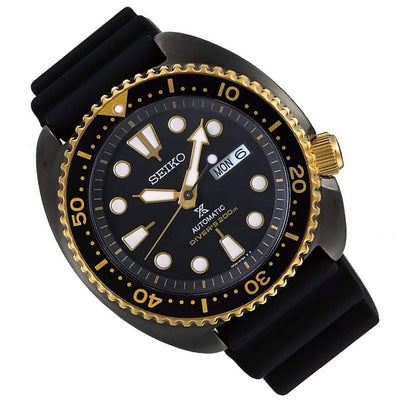 SRPD46K1 SRPD46 Seiko Prospex Turtle Automatic Black Gold Divers Watch