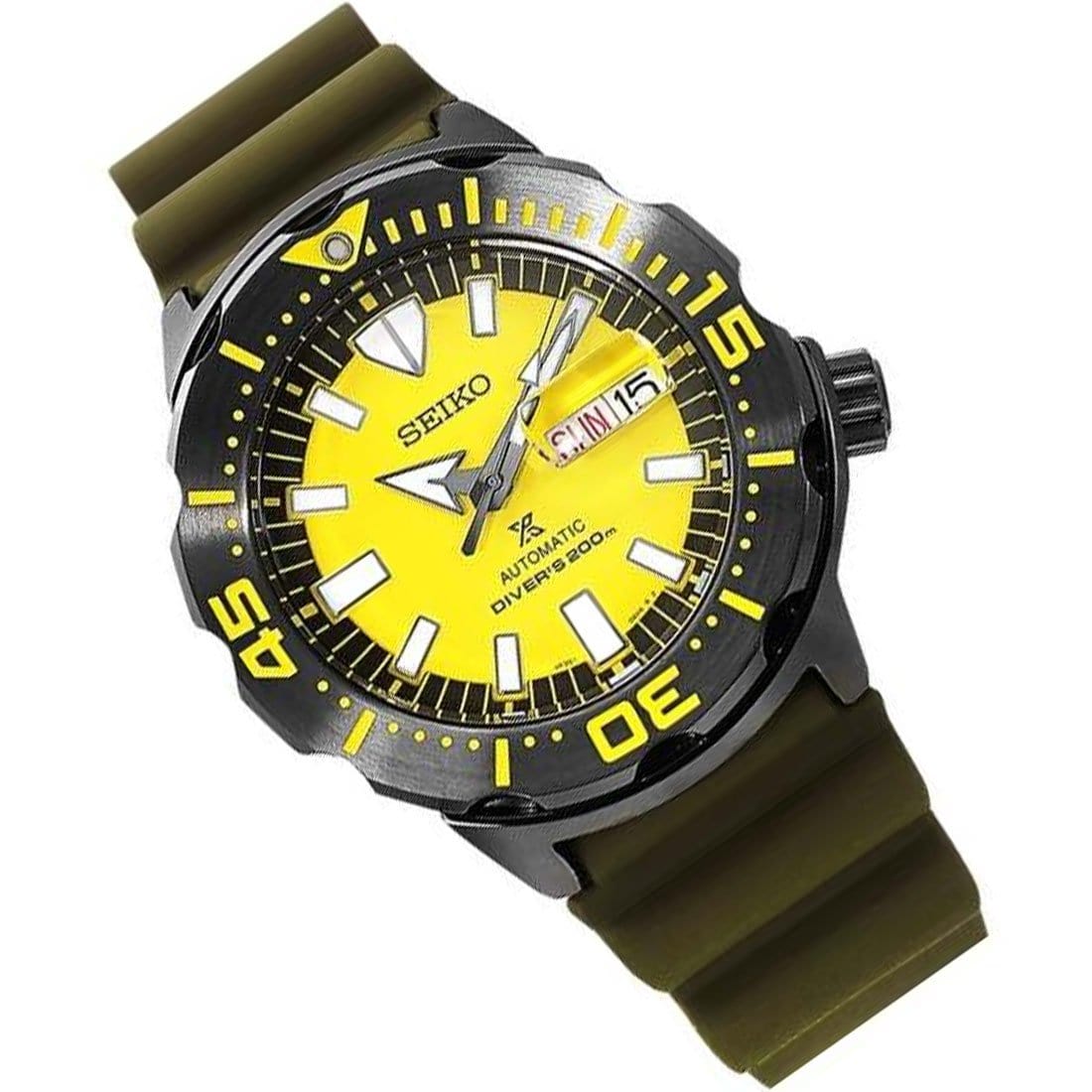 Seiko yellow outlet monster