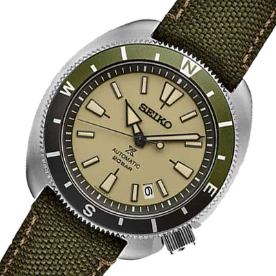 SRPG13K1 Seiko Prospex Land Rotating Compass Mens Nylon Strap Watch