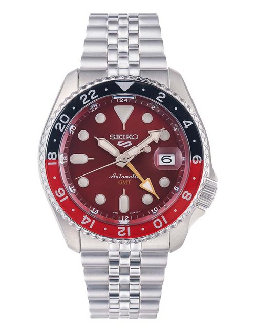 Load image into Gallery viewer, SEIKO 5 Sports GMT Thong Sia Exclusive Limited edition Passion Red SSK031 SSK031K SSK031K1
