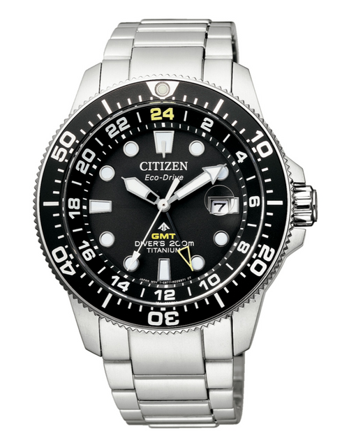Load image into Gallery viewer, Citizen Promaster Marine GMT 200m Eco-Drive Men&#39;s Watch BJ7110-89E
