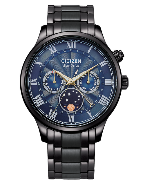 Load image into Gallery viewer, Citizen Multi Function Moonphase Eco-Drive Men&#39;s Watch AP1055-87L

