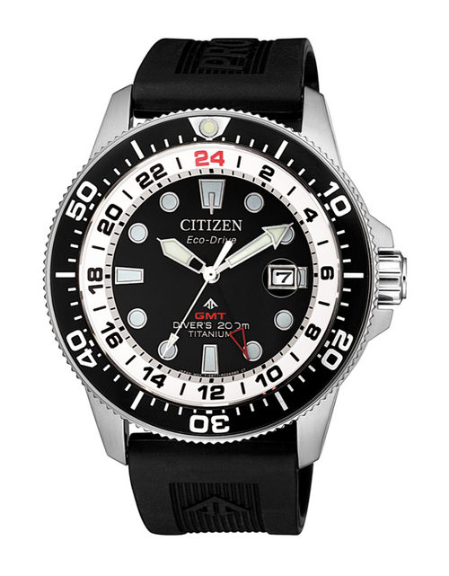 Load image into Gallery viewer, Citizen Promaster Marine GMT 200m Eco-Drive Men&#39;s Watch BJ7110-11E
