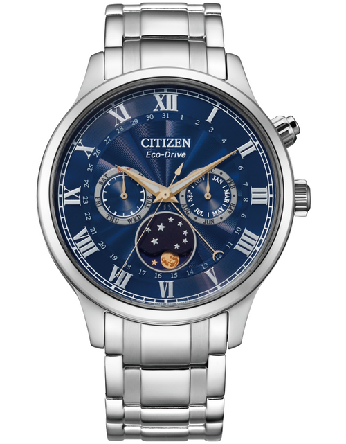 Load image into Gallery viewer, Citizen Multi Function Moonphase Eco-Drive Men&#39;s Watch AP1050-81L
