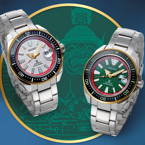 SEIKO PROSPEX KING SAMURAI SET YAK WAT PO & WAT CHANG THAILAND LIMITED EDITION WATCH SRPH44K1 SRPH44 SRPH44K & SRPH42K1 SRPH42K SRPH42 Automatic