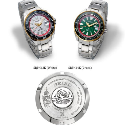 SEIKO PROSPEX KING SAMURAI SET YAK WAT PO & WAT CHANG THAILAND LIMITED EDITION WATCH SRPH44K1 SRPH44 SRPH44K & SRPH42K1 SRPH42K SRPH42 Automatic