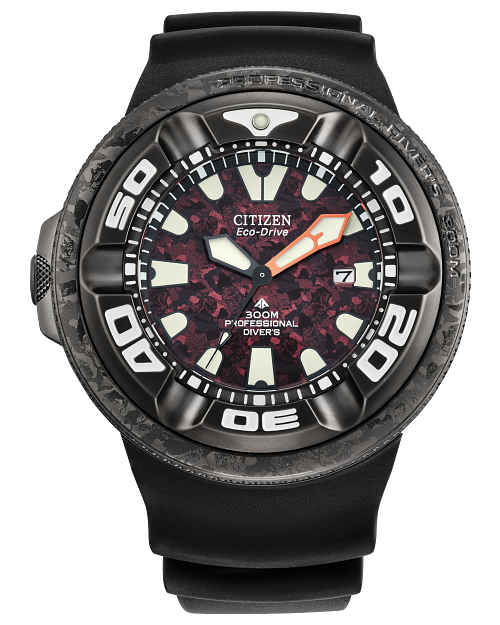 Load image into Gallery viewer, Citizen Godzilla Ecozilla Eco Drive Red Dial Polyurethane Strap BJ8059-03Z BJ8059 Limited Edition
