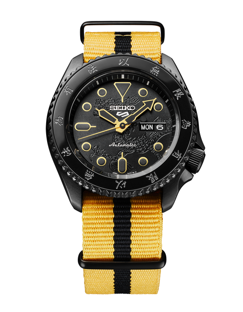 Load image into Gallery viewer, Seiko 5 Sports 55th Anniversary Bruce Lee Limited Edition SRPK39 SRPK39K SRPK39K1
