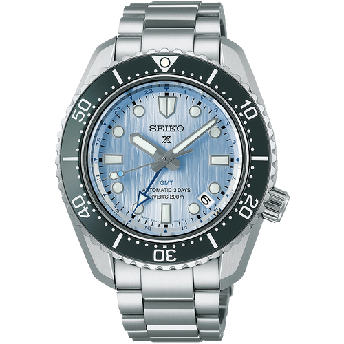 Seiko Prospex Glacier Blue GMT Automatic Watch SPB385 SPB385J SPB385J1