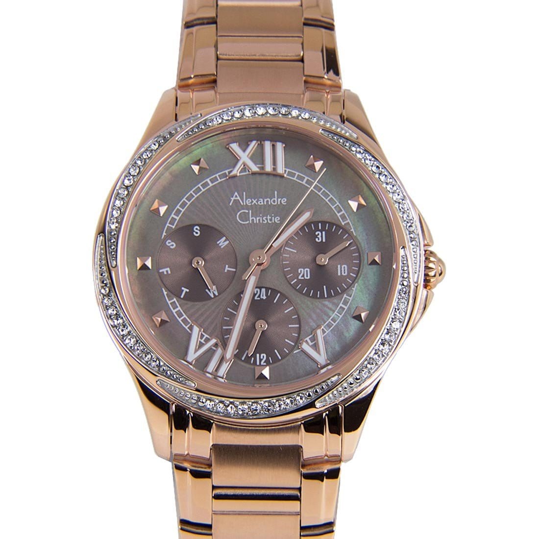 2643BFBRGMO Alexandre Christie Quartz Ladies Chronograph Watch - Watch Keepers