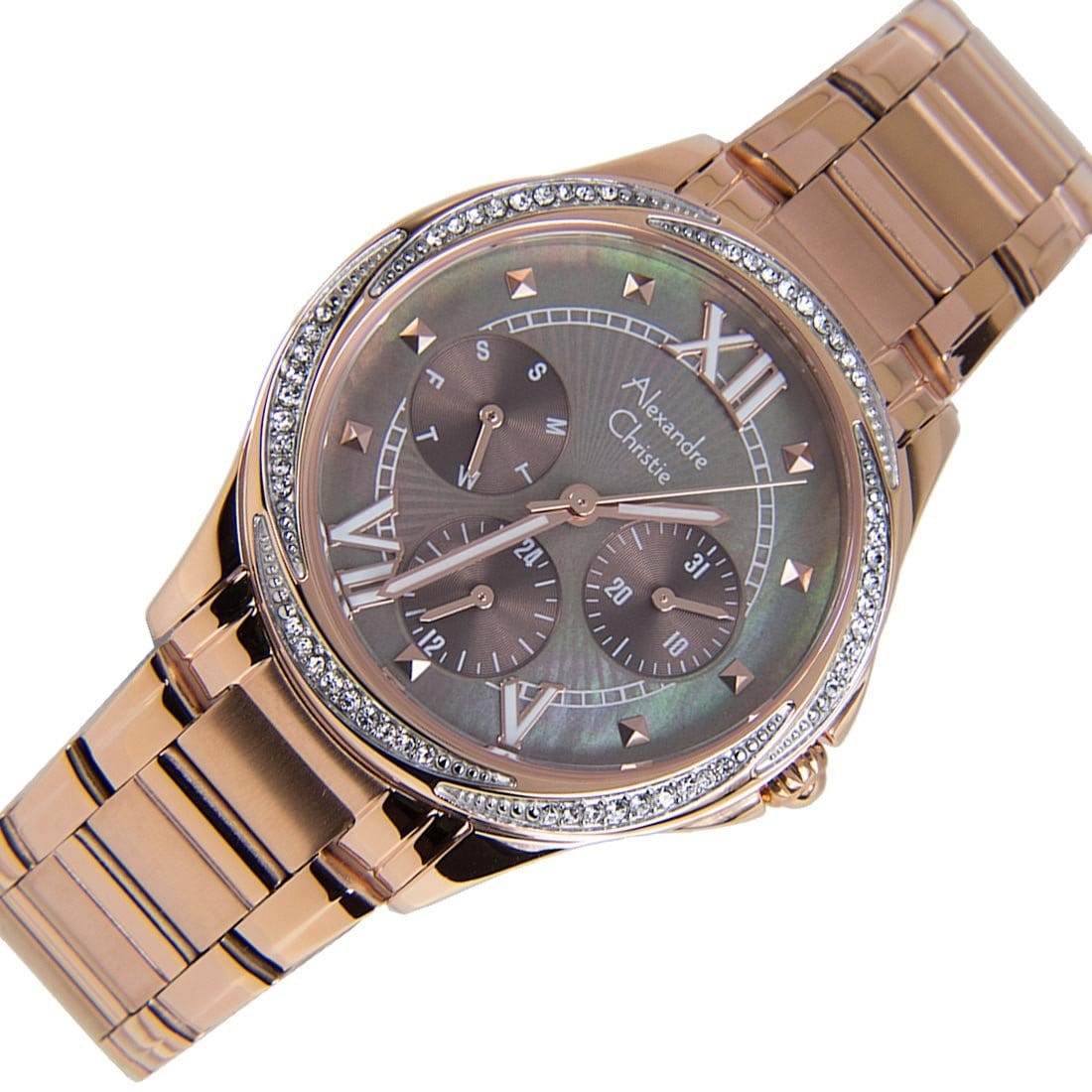 2643BFBRGMO Alexandre Christie Quartz Ladies Chronograph Watch - Watch Keepers