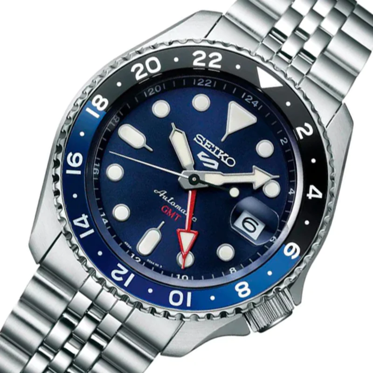 Gmt Automatic Seiko 5 Sports GMT Automatic Watch SSK003 SSK003K SSK003K1 – Watchkeeper