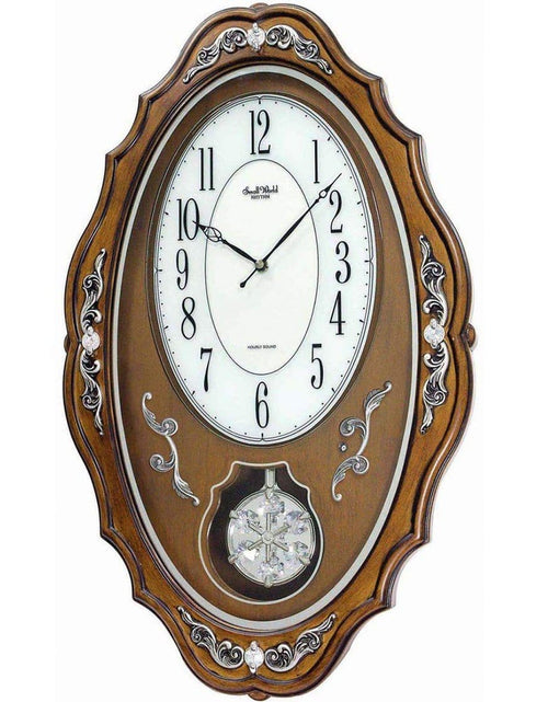 Load image into Gallery viewer, CMJ462CR06 Rhythm Pendulum Wall Clock
