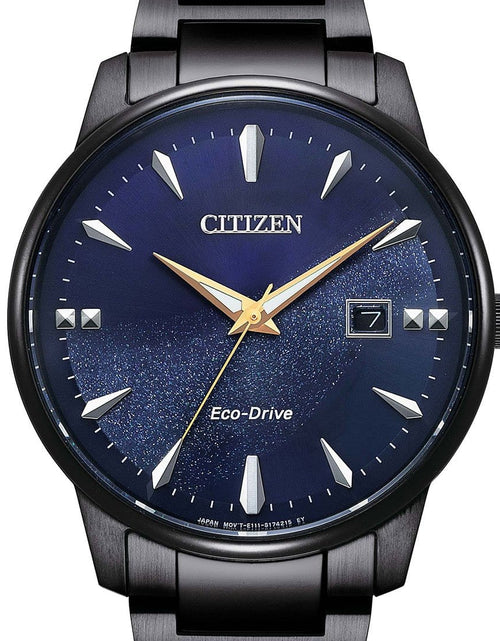 Load image into Gallery viewer, Citizen Eco-Drive Mens Blue Dial Casual Analog WR50m Watch BM7528-86L
