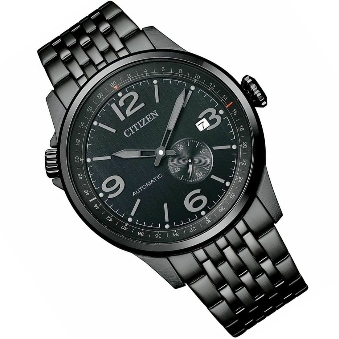 NJ0147-85E Citizen Pilot Automatic Black Dial Analog Stainless Steel Watch