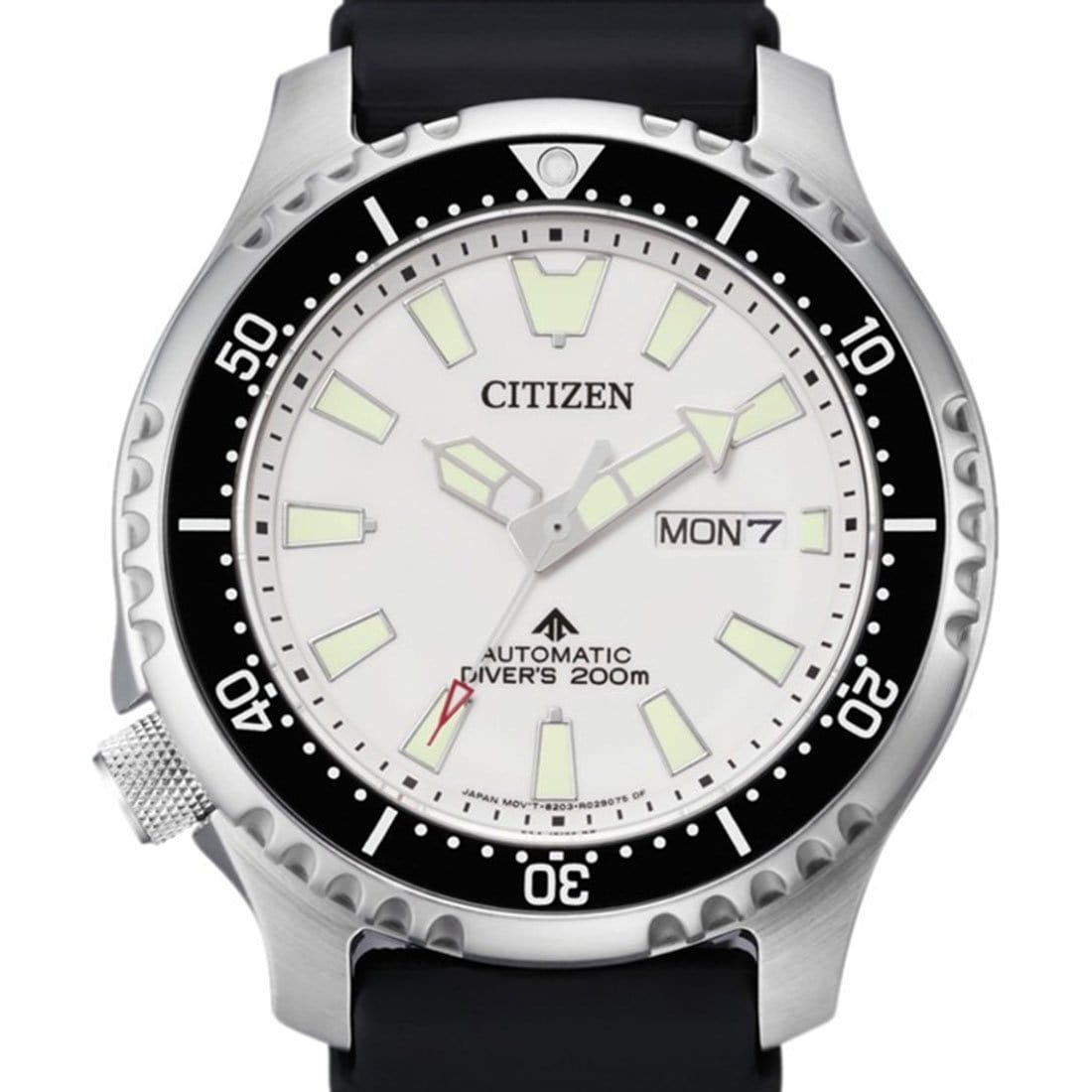 Citizen Promaster Fugu Automatic White Dial Mens 200m Watch NY0118-11A