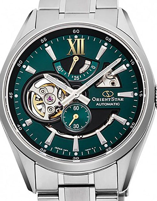 Load image into Gallery viewer, RE-AV0114E00B RE-AV0114E Orient Star Automatic Green Dial 24 Jewels Watch

