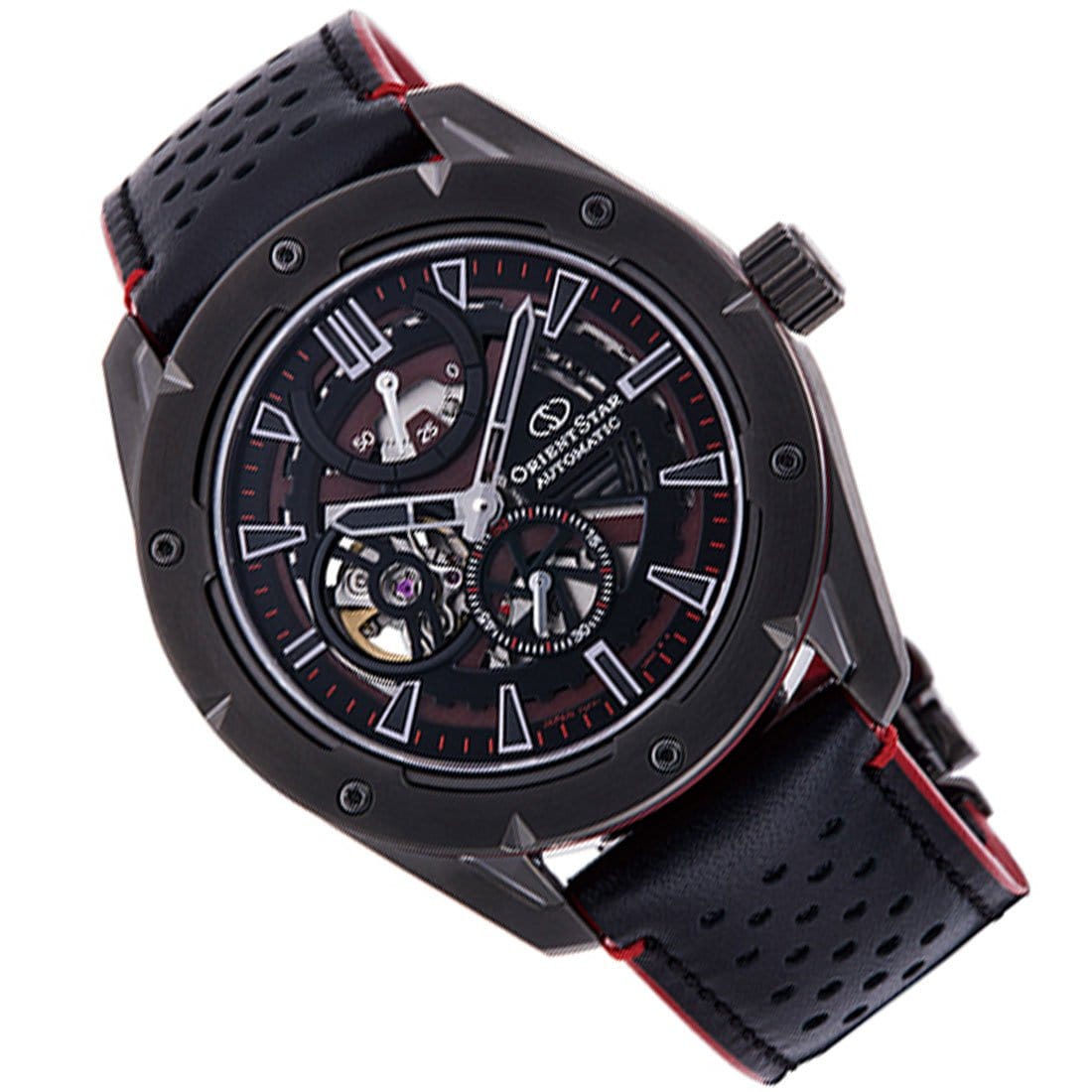 RE-AV0A03B00B RE-AV0A03B Orient Star Avant Garde Automatic Black Skeleton Dial Watch