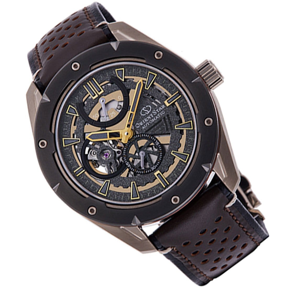 RE-AV0A04B00B RE-AV0A04B Orient Star Avant Garde Automatic Grey Skeleton Dial Watch