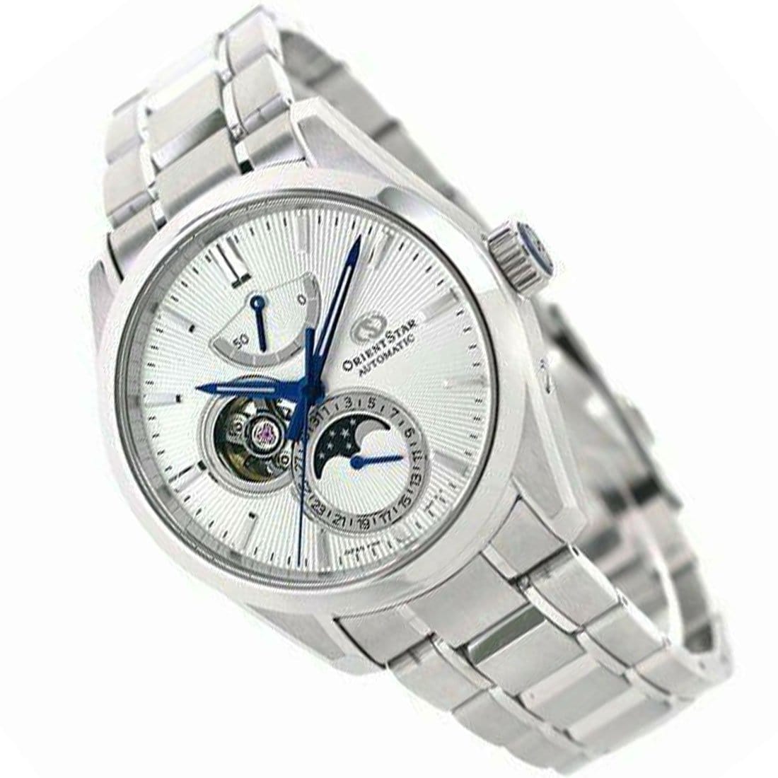 RE-AY0002S00B RE-AY0002S Orient Star Moon Phase Classic Automatic Open Heart Watch