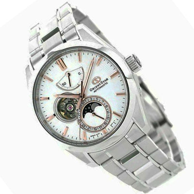 RE-AY0003S00B RE-AY0003S Orient Star Moon Phase Classic Automatic Open Heart Watch
