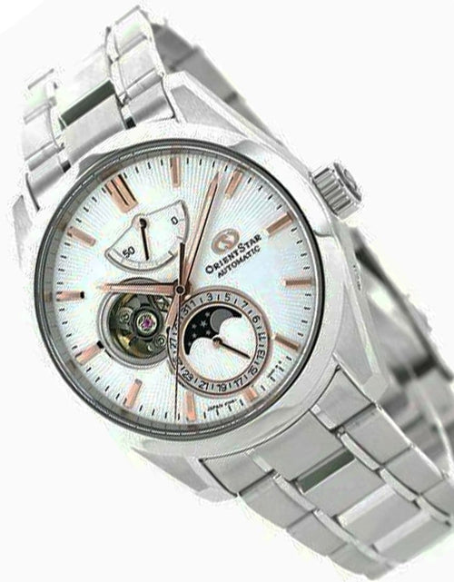 Load image into Gallery viewer, RE-AY0003S00B RE-AY0003S Orient Star Moon Phase Classic Automatic Open Heart Watch
