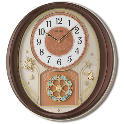 QXM357B Seiko Melodies In Motion Musical Wall Clock