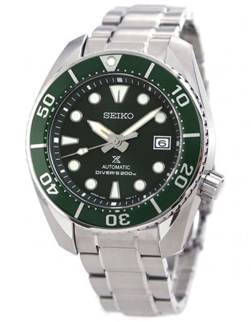 Load image into Gallery viewer, Seiko SBDC081 Green Sumo Divers Prospex Watch

