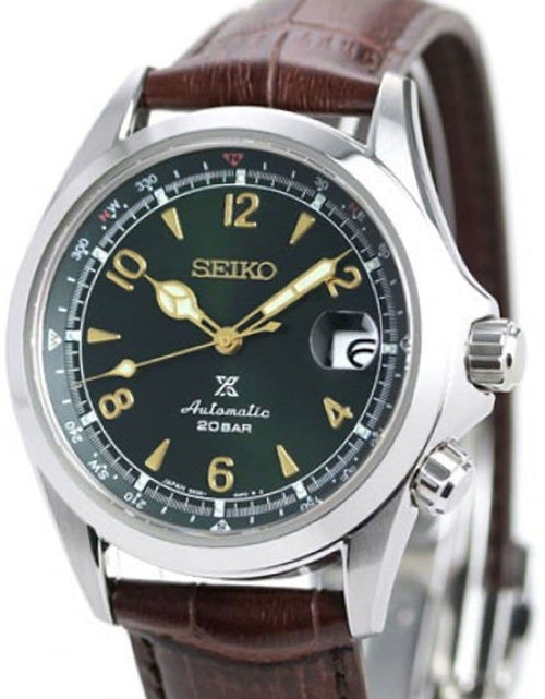 Load image into Gallery viewer, Seiko SPB121 SPB121J SPB121J1  Alpinist Prospex Leather Diving Watch
