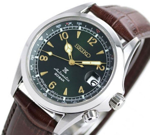 Seiko SPB121 SPB121J SPB121J1  Alpinist Prospex Leather Diving Watch