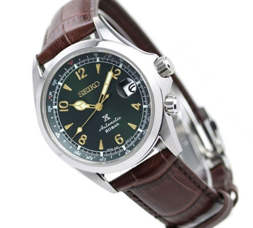 Seiko SPB121 SPB121J SPB121J1  Alpinist Prospex Leather Diving Watch