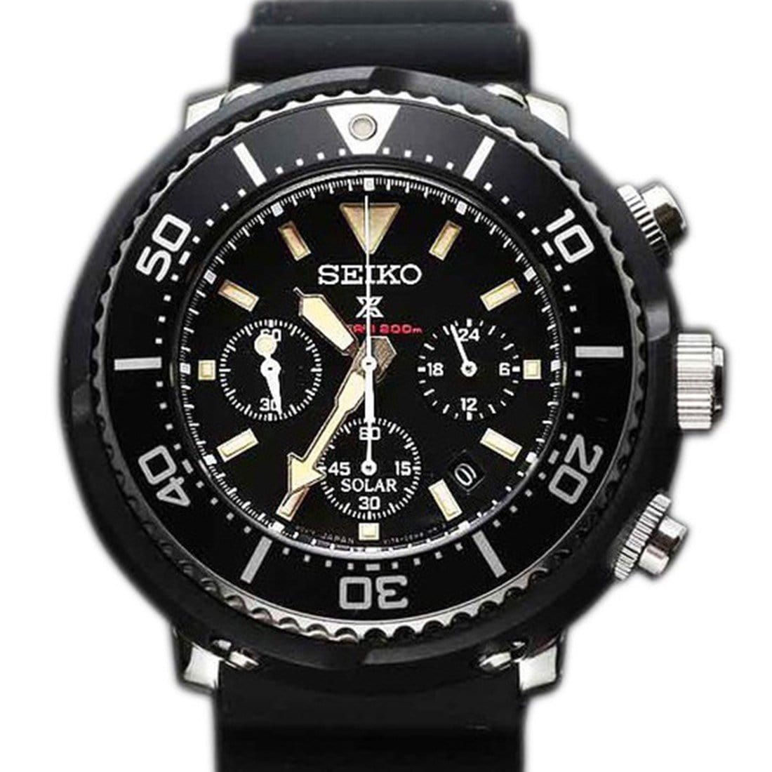 Seiko Prospex JDM Solar 200M Mens Chronograph Divers Watch SBDL041