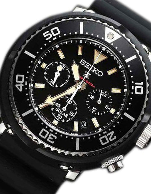Load image into Gallery viewer, Seiko Prospex JDM Solar 200M Mens Chronograph Divers Watch SBDL041
