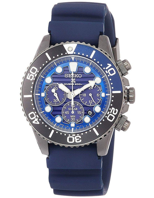 Load image into Gallery viewer, SBDL057 Seiko Prospex Save The Ocean Solar Chronograph Male Divers Watch
