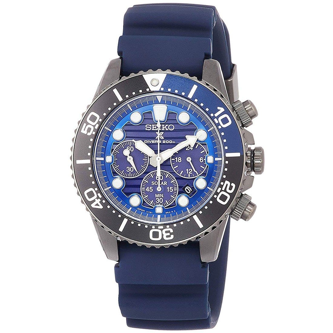 SBDL057 Seiko Prospex Save The Ocean Solar Chronograph Male Divers Watch