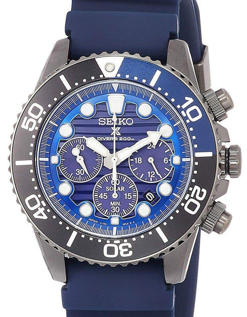 Load image into Gallery viewer, SBDL057 Seiko Prospex Save The Ocean Solar Chronograph Male Divers Watch
