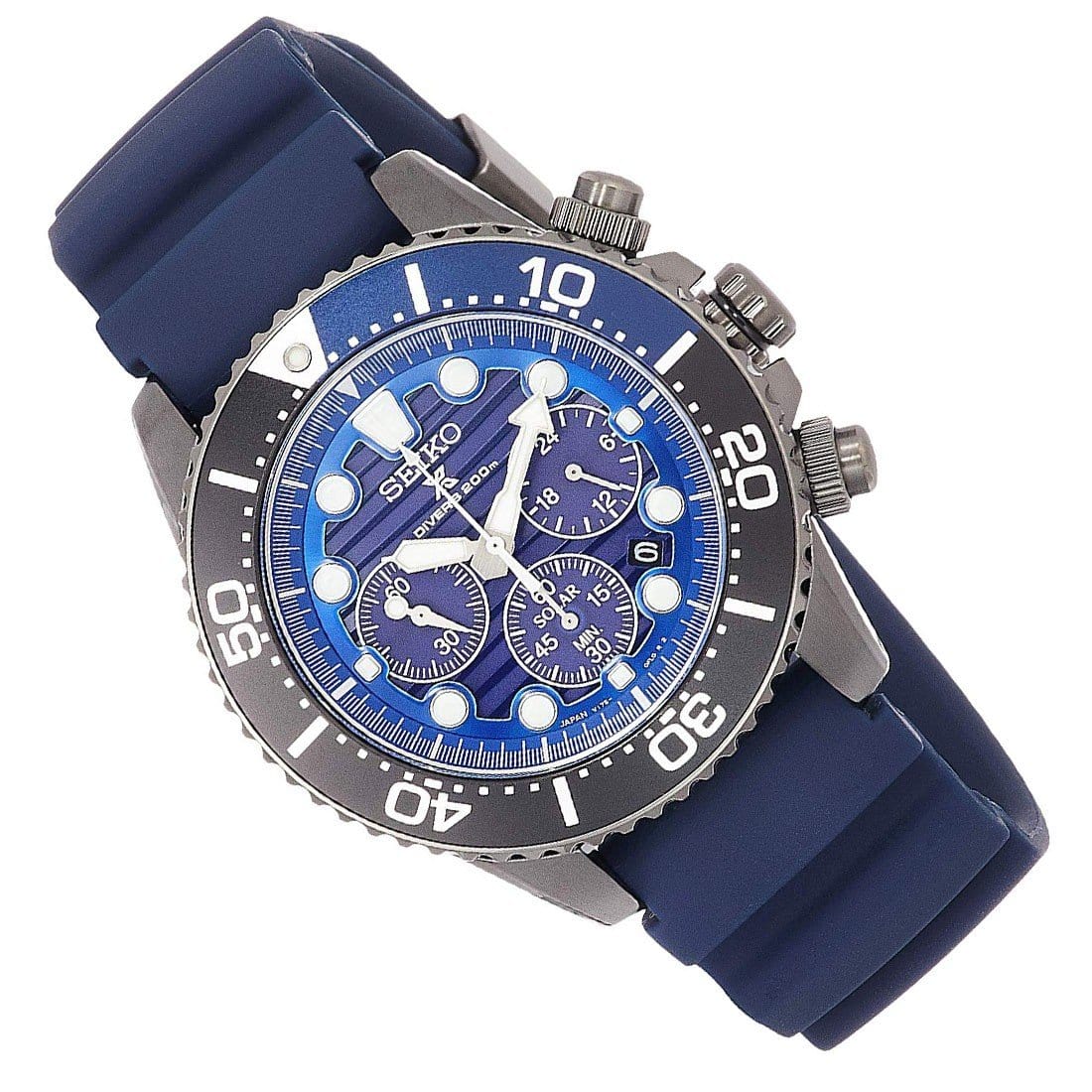 SBDL057 Seiko Prospex Save The Ocean Solar Chronograph Male Divers Watch