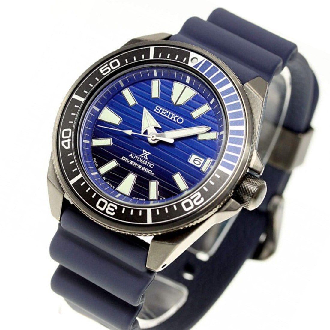 Seiko prospex srpd09 special edition 2024 blue silicone automatic divers watch