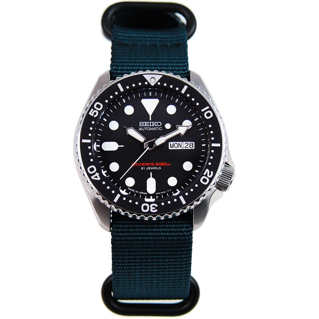Seiko Automatic Watch SKX007J SKX007J1 with Extra Nylon Strap