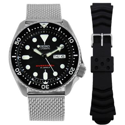 Seiko Divers Watch SKX007 SKX007J1 with Additional Stainless Mesh Strap