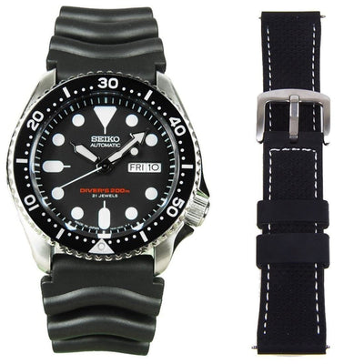 Seiko Japan Automatic Watch SKX007 SKX007J1 with Leather Strap