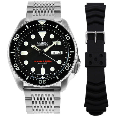 Seiko Automatic Watch SKX007J1 SKX007 with Extra Stainless Mesh Band