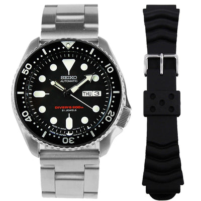 Seiko Japan Automatic 21 Jewels Watch SKX007J1 SKX007 with Extra Bracelet