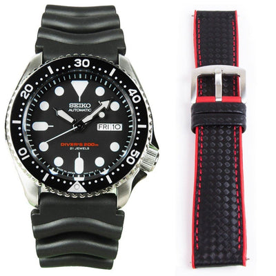 Seiko Mechanical Made in Japan Watch SKX007 SKX007J1 with Hybrid Bracelet